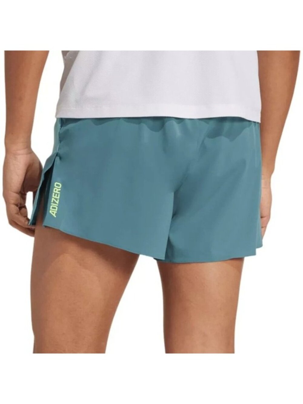 Adidas Adizero Archive 2" Running Gel Short Size Medium Men Teal JV9309 - Picture 5 of 9